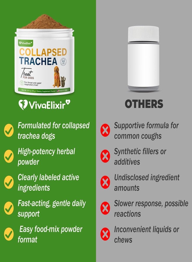 VivaElixir Dog Cough Powder–Relieves Cough, wheezing, tracheal Collapse, and Throat Irritation–Respiratory Health–Immune Support for Dogs in Kennel or Seasonal Challenges–All-Natural Herbal + Vitamin Blend–90g - Image 5