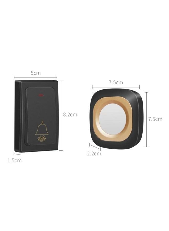 Flash Wireless Home Doorbell Self-Generated Smart Remote Control Doorbell Without Batteries, Specification: 2 For 1 White(EU Plug)  - Image 3