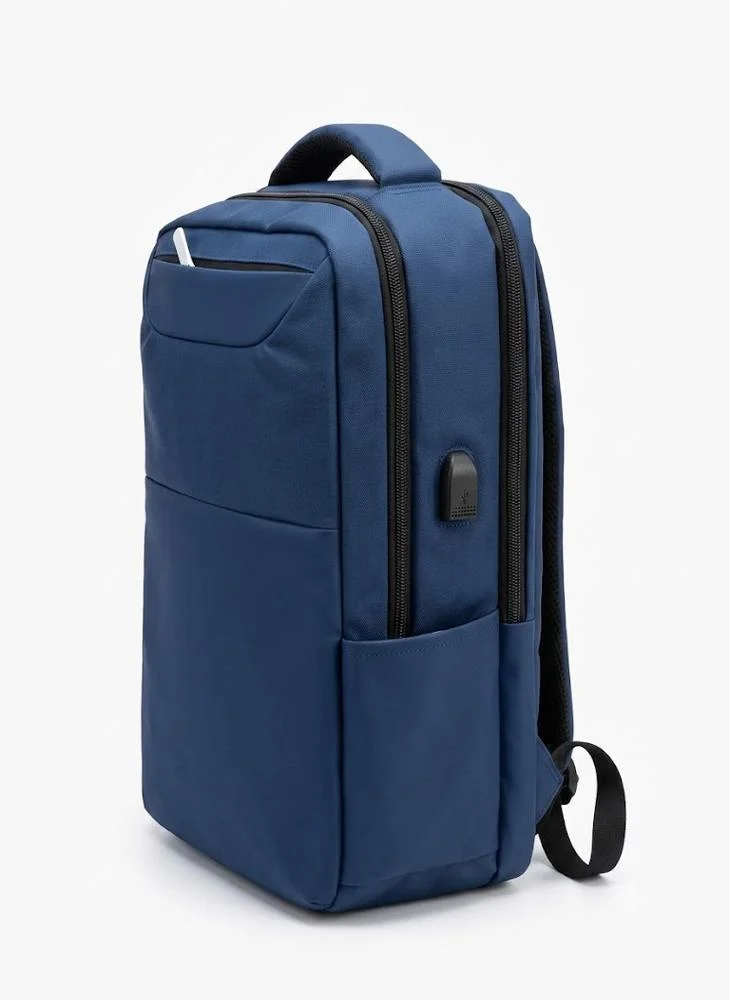 Viny Blue Viny Men's Laptop Backpack – Business Bag with Multiple Compartments – Fits 13-inch Laptop – College, Office & Travel – Army Green, Grey, Black, Blue for Men | Best Price UAE