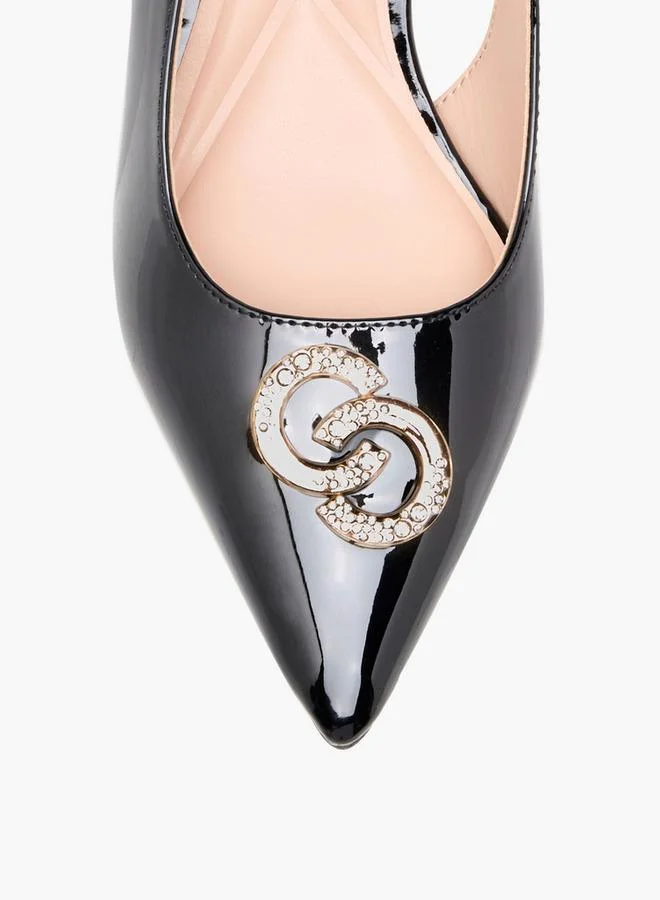 Celeste BLACK Women Embellished Kitten Heel Shoes for Women | Best Price UAE
