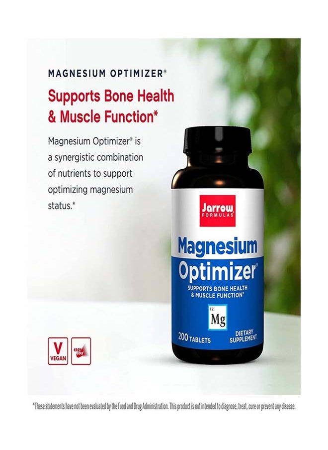 jarrow formulas - Magnesium Optimizer 200 Tablets - Image 1