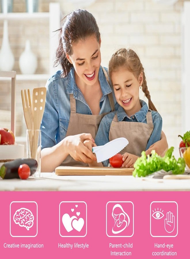 HOTUT Montessori Kitchen Tools,6Pieces Knives for Kids Nylon Kids Safe Cooking Knives Serrated Edges,Y Peeler For Cooking and Cutting Fruit,Suitable for Children and Beginners - Image 4