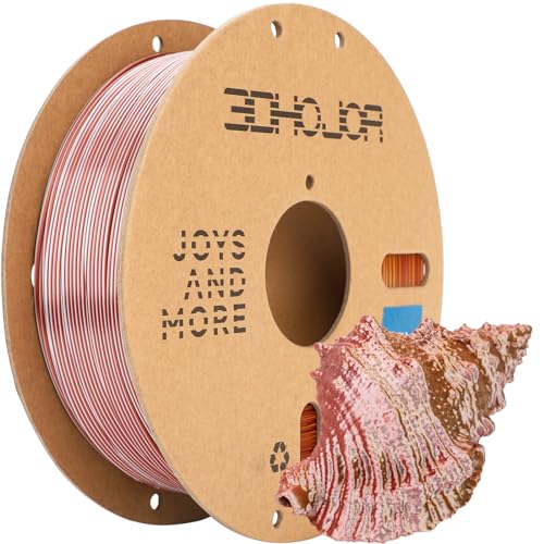 3DHoJor Silk PLA Filament 1.75mm Gold Silver Copper Triple Color PLA 3D Printer Filament 3 in 1 Coextrusion 1KG Spool(2.2lbs) 3D Printing Filament Dimensional Accuracy +/- 0.03mm - Image 1