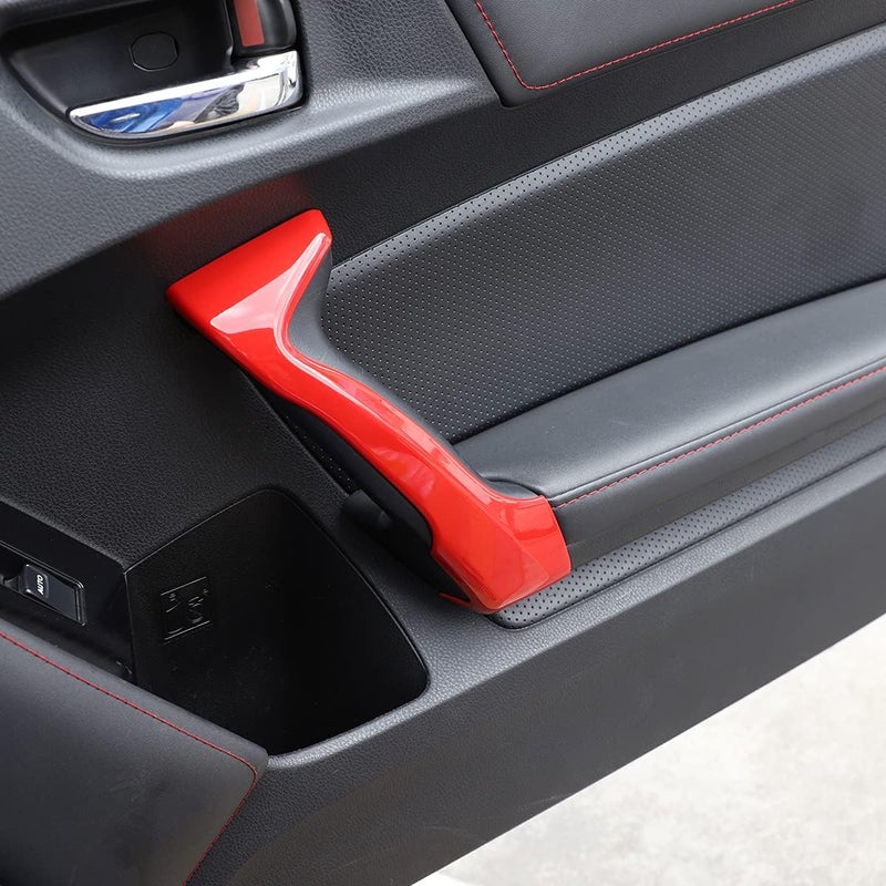 igersaw YIWANG ABS Carbon Fiber Inner Door Handle Covers for Subaru BRZ & Toyota 86 (2013-2020) - Red - Image 5