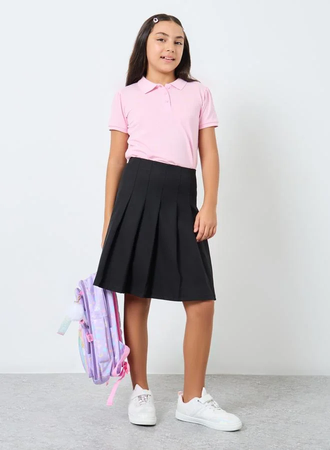 ستايلي Styli Girls Black Pleated Flared Skirt