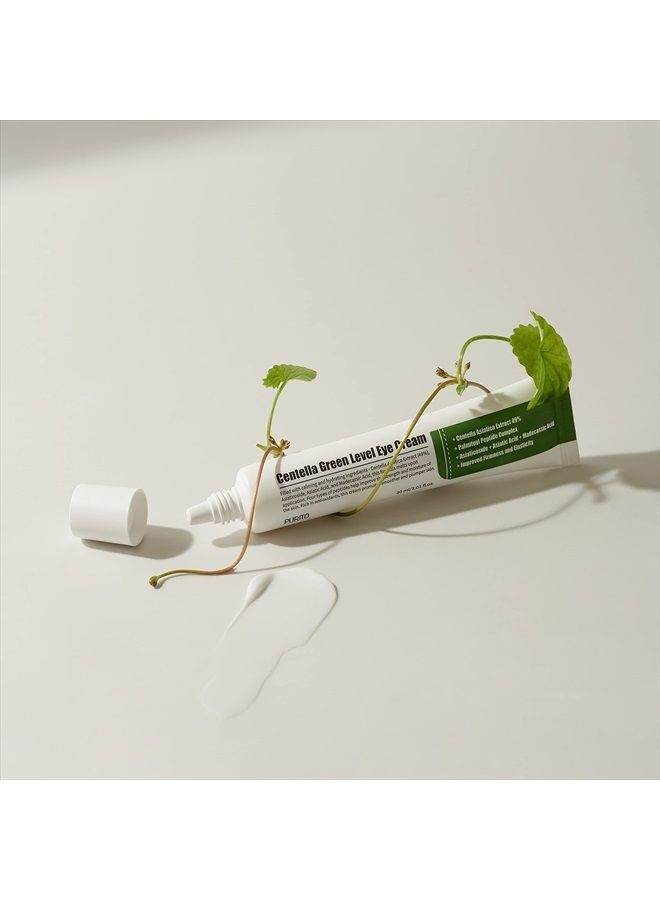 PURITO Centella Green Level Eye Cream /1fl.oz/Dark Circles/Around Eyes/Wrinkles/Puffiness that Reduces Eye Bags, Fine Lines - Image 2