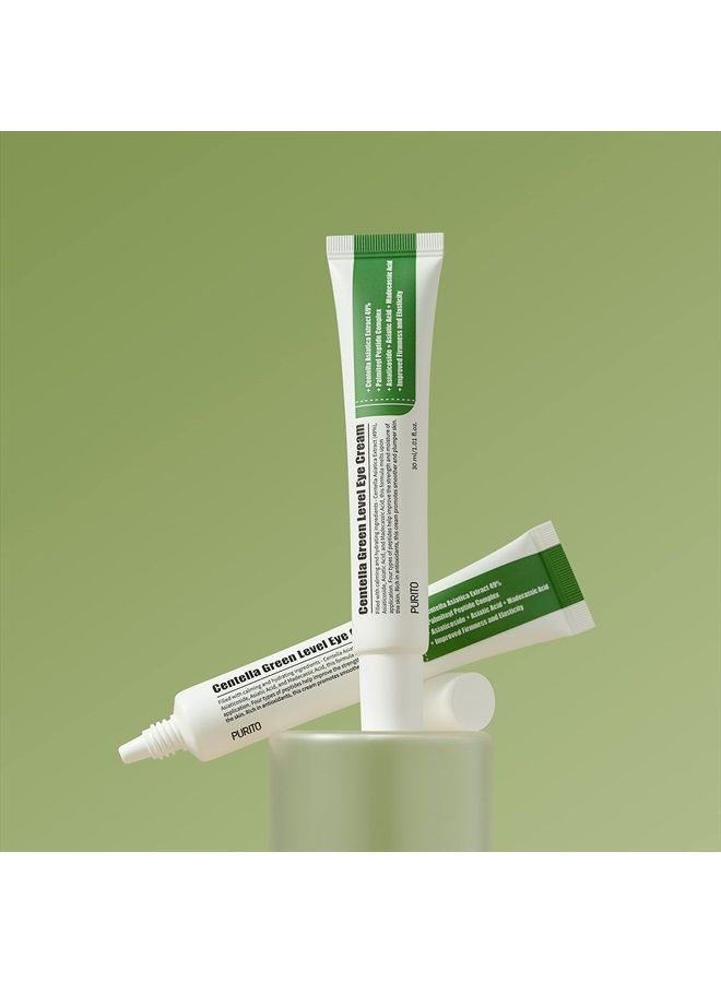 PURITO Centella Green Level Eye Cream /1fl.oz/Dark Circles/Around Eyes/Wrinkles/Puffiness that Reduces Eye Bags, Fine Lines - Image 4