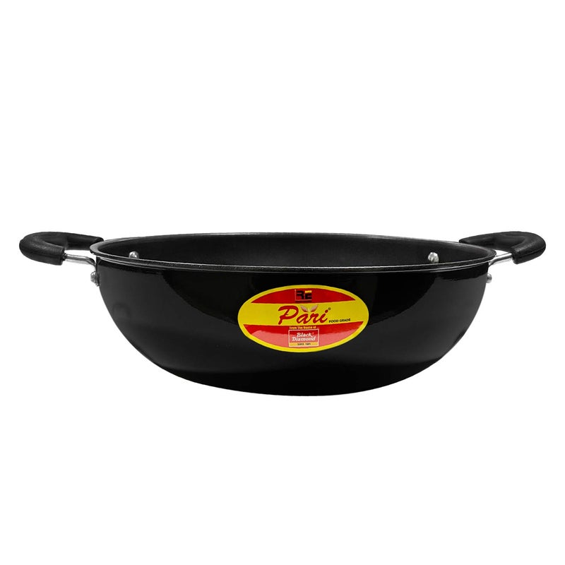Black Diamond Pari 26 mm NonStick Kadai Without lid with Bakalite Handle - Image 1