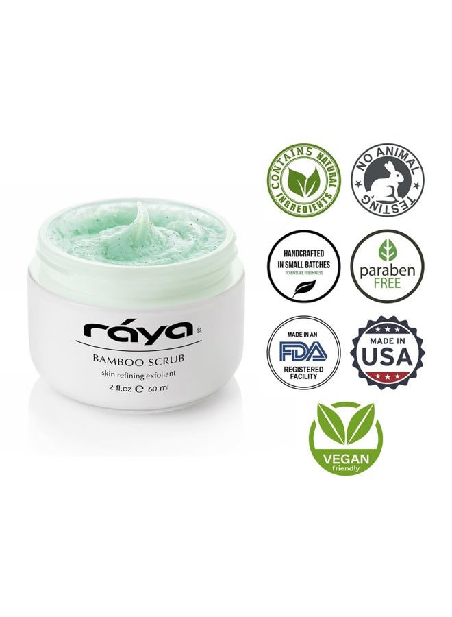 RAYA Bamboo Facial Scrub (R-125) | Herbal Exfoliating and Refining Treatment for Dry Skin | Helps Reduce Fine Lines and Wrinkles | Made with Bamboo and Jojoba Beads - Image 4