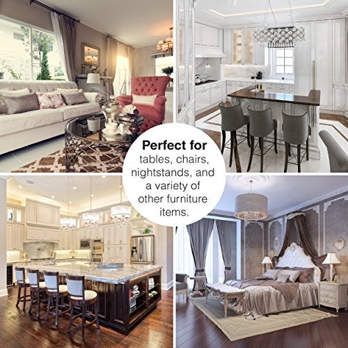 Super Sliders 3 1/2" Reusable 2-in-1 Furniture Carpet Sliders with Hardwood Socks to Slide Items Easily without Damage Across Any Surface, Beige (4 Pieces) - Image 4