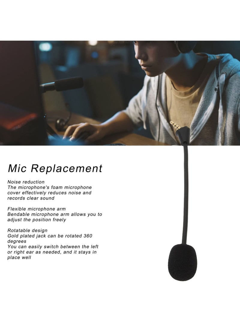erorex Mic Replacement for Gaming Headset, for Hyper X Cloud II Wireless, Cloud Core, Cloud Pro Silver Cloudx, Detachable Game Microphone, Noise Reduction, 3.5mm Plug - Image 4