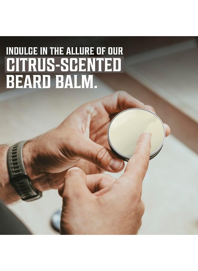 Viking Revolution Beard Balm All Natural Grooming Treatment With Argan Oil & Mango Butter Strengthens & Softens Beards & Mustaches Citrus Scent Leave In Conditioner Wax For Men 1 Pack - Image 4