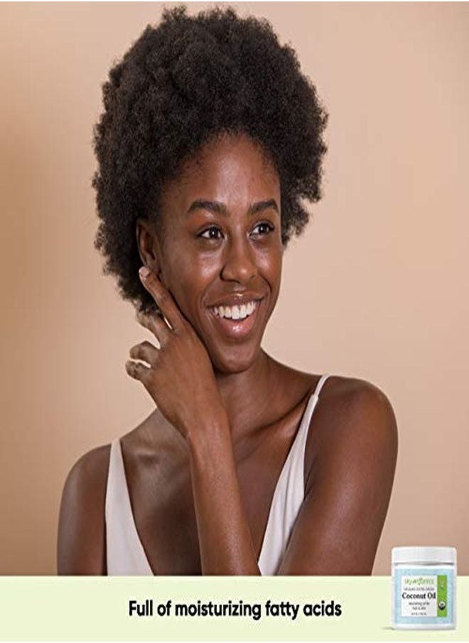 Sky Organics A Virgin Coconut Oil By Sky Organics (16.9 Oz) Usda Organic Coconut Oil Cold-Pressed Kosher Cruelty-Free Unrefined Coconut Skin Moisturizer Hair Mask  - Image 5