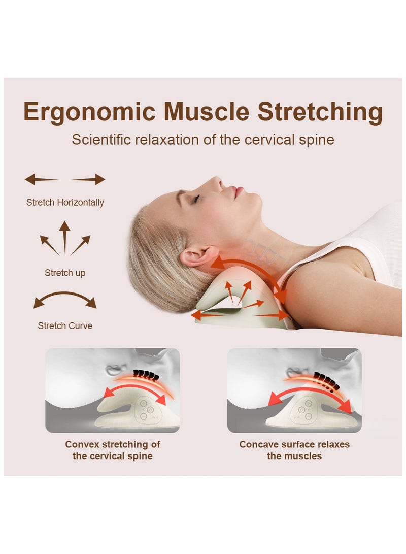 general Neck Stretcher with Warmth Cervical Spine Traction Device to Relieve Neck and Shoulder Fatigue and Pain - Image 3