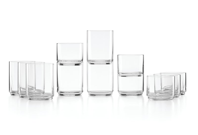 Lenox Tuscany Classics 12Pc Tall  Short Glasses 551 Clear
