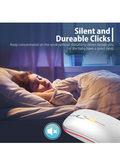 Blackbird Game Center Gray RGB Rechargeable Wireless 1600DPI Illuminated Wireless Mouse Bwm6  - Image 5