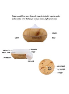 NIBEMINENT Wood Aroma Humidifier Light Brown  - Image 5