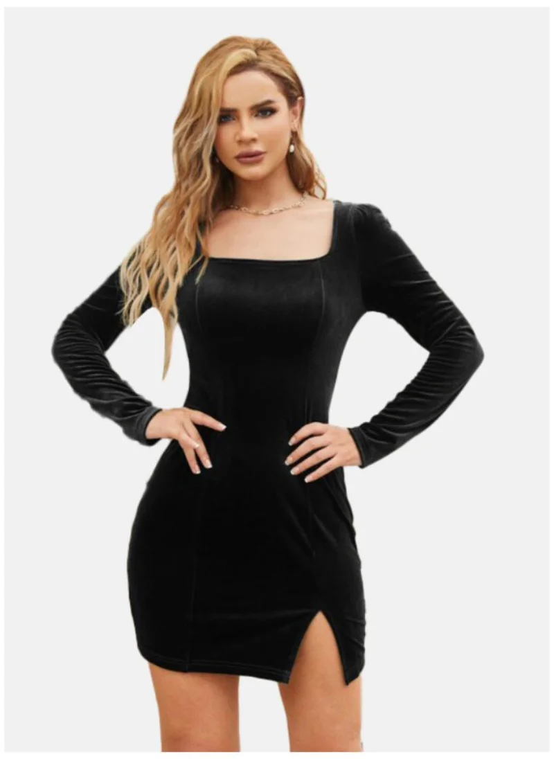 يونيكي Square Neck Bodycon Mini Dress