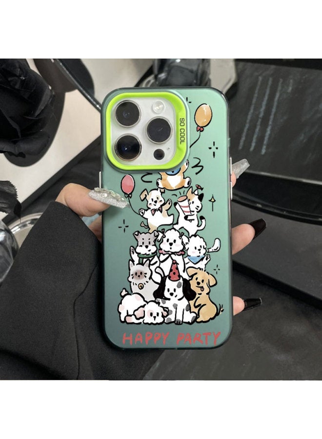 Puppy Jenga Is Suitable For Apple 17 Phone Case Iphone17pro Cartoon Cute Anti-fall Protective Cover