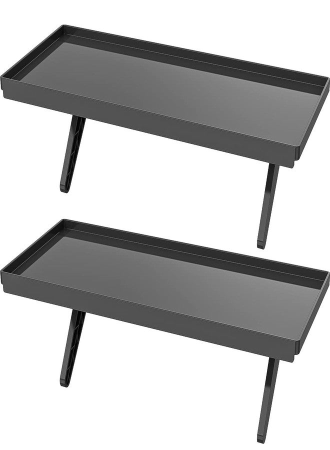 Hemudu 2 Pack Top Shelf TV Mounting Bracket 12 Inch Flat Panel Mount for Streaming Devices, Media Boxes, Speakers and Home Decor - Image 1