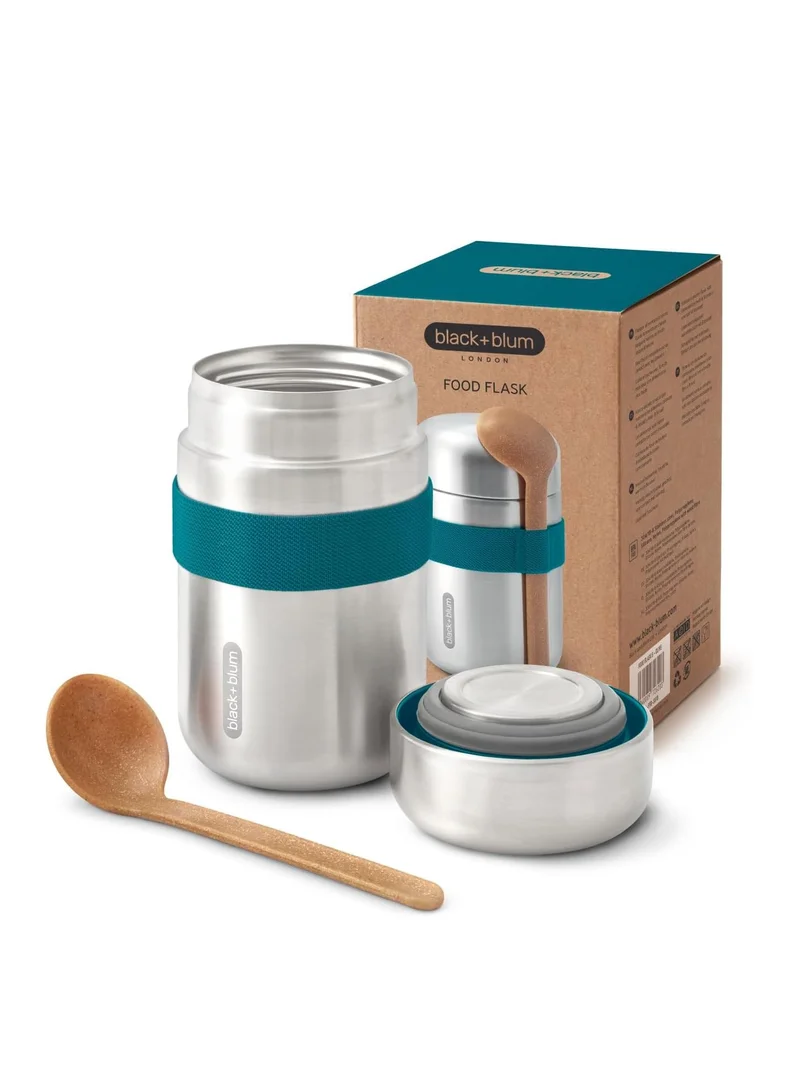 Black and Blum Food Flask Stainless Steel Ocean 400ml