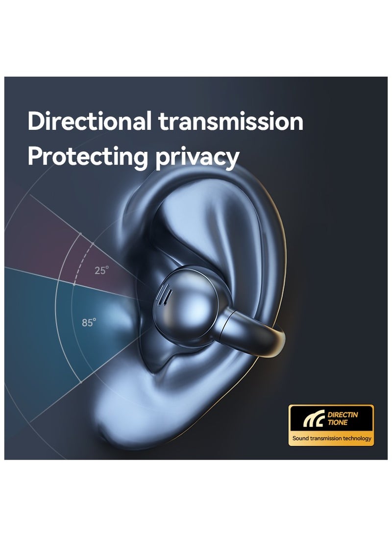 JBLTM - Small Clip On Open Ear Headphones Wireless Bluetooth Ear Clip Bone Conduction Conducting Headphones Headset with Mic Open Ear Bone Conduction Earbuds Head Set Head Phones Earphone - Image 1