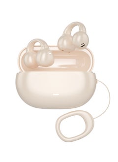 Small Clip On Open Ear Headphones Wireless Bluetooth Ear Clip Bone Conduction Conducting Headphones Headset with Mic Open Ear Bone Conduction Earbuds Head Set Head Phones Earphone