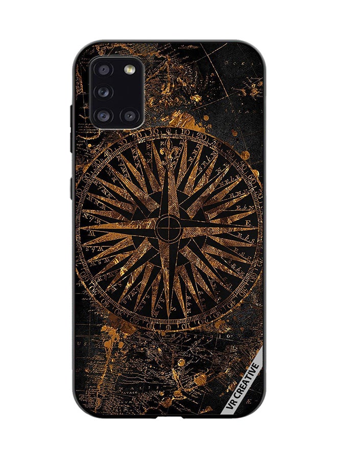 VR CREATIVE Protective Case Cover For Samsung Galaxy A31 Brown Shield Design Multicolour - Image 1