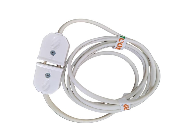 BITCORP BITCORP 2Pin Flexible MaleFemale Socket with Wire Round Wire Extension Cord for Multipurpose UseFestive DecorationsDiwaliChristmasetc White 20 Meter  - Image 3