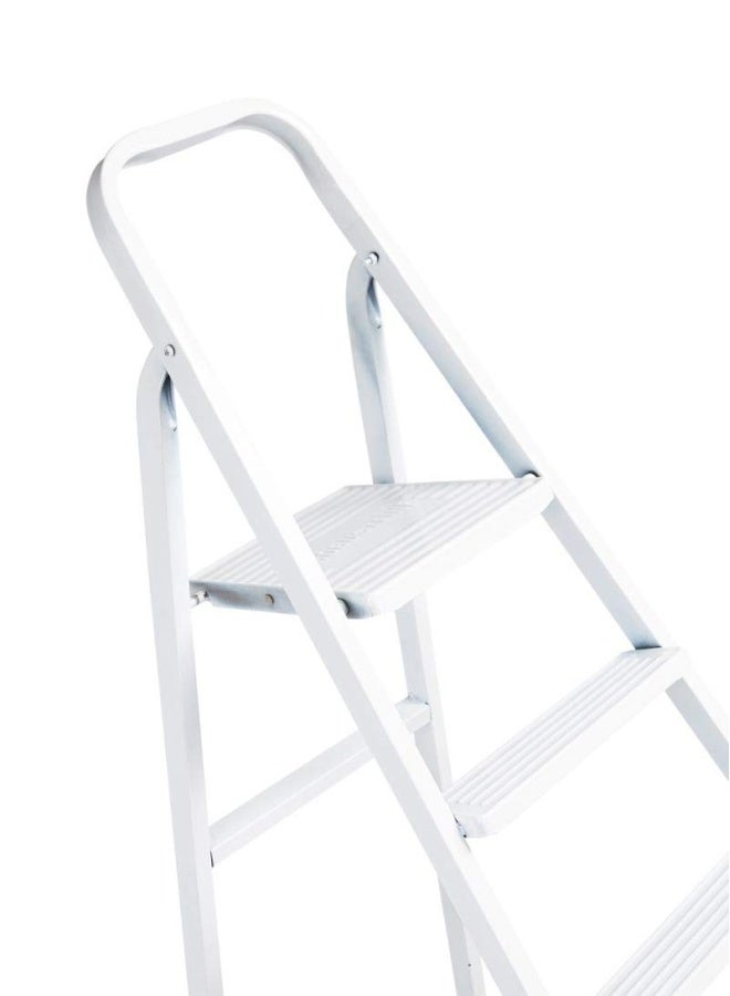 ROBUSTLINE Heavy Duty 9 Steps Steel Ladder 181 Cm White Color Folding Ladder Domestic Light Stepladder Household Combination Ladder - Image 3