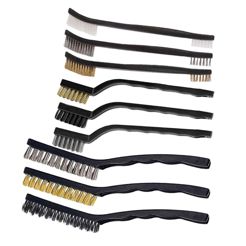 9Pcs Stainless Steel Wire Brush Set For Heavy Duty Cleaning And Slag Removal - Image 2