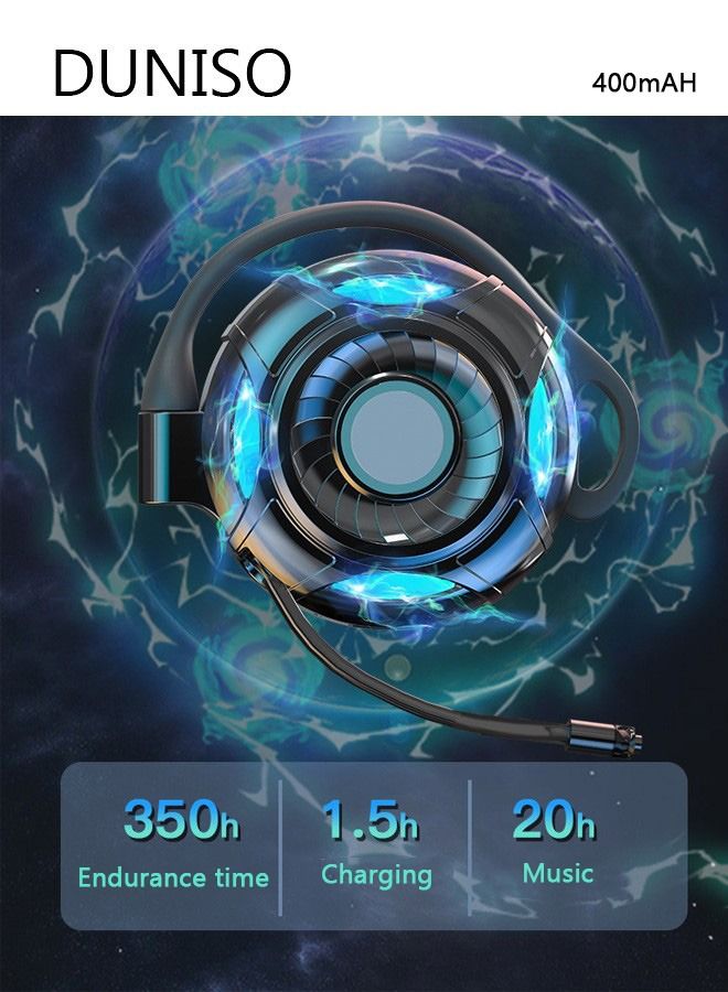 DUNISO Over Ear Wireless Bluetooth Headphone Stereo Gaming Headset for Noise Cancelling Headphones High-End High Sound Quality Noise Reduction Waterproof - Image 5