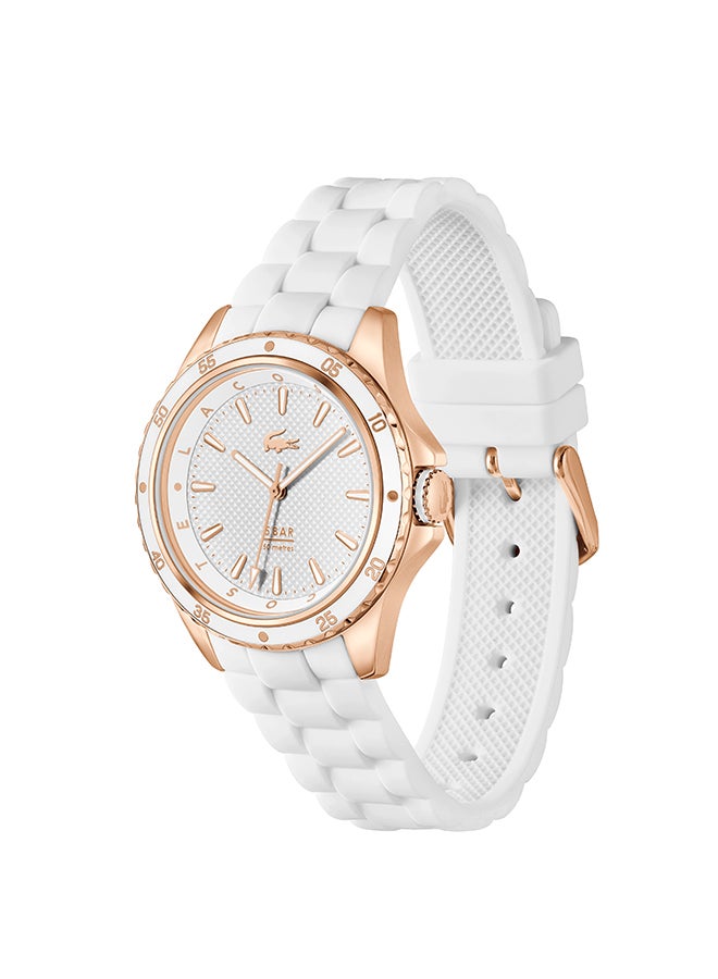 LACOSTE ساعة لاغوست البيضاء النسائية ذات القرص الدائري - 2001428 - Image 3