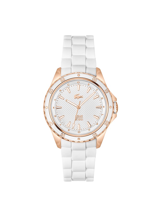 LACOSTE ساعة لاغوست البيضاء النسائية ذات القرص الدائري - 2001428 - Image 1