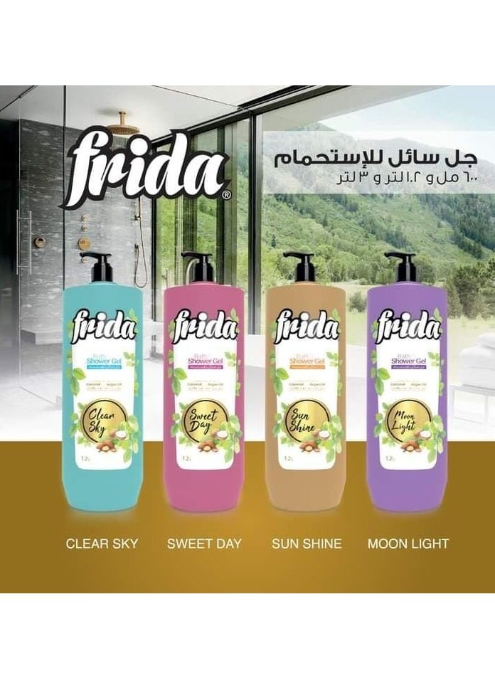 Frida Frida Bath & Shower Gel Sun Shine - 1.2 L + Lofa Multi Color  - Image 5