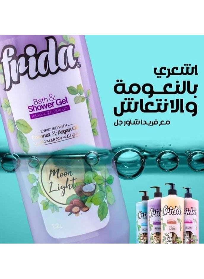 Frida Frida Bath & Shower Gel Sun Shine - 1.2 L + Lofa Multi Color  - Image 3
