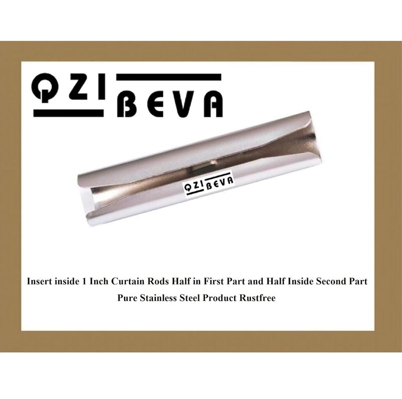 QZIBEVA 1 Pack 6 Inch Curtain Rod Jointer for 1 Inch Curtain RodsConnector Insert Inside Rod Method Code BZ3B - Image 3
