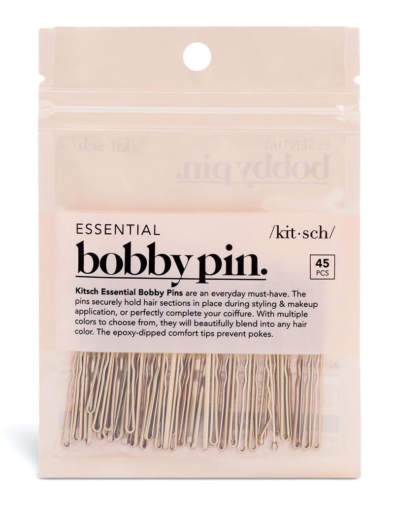 Kitsch دبابيس شعر بلون أشقر - 1.87 بوصة | مثالية للشعر الأشقر، السميك والرقيق | ملحقات تصفيف الشعر للأطفال، الفتيات والنساء | دبوس شعر أنيق وآمن | هدايا مثالية للنساء - 45 قطعة - Image 1