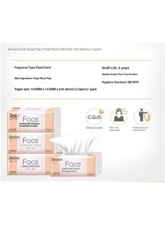 3 Ply Facial Tissue 2400 Sheets in Cube Boxes - Contains 24 Box of 100 Premium Quality Soft and Absorbent Tissues - Image 3