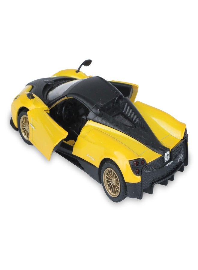 SMALL CLAP® Speed Metal 1:32 Pagani Huayra Roadster Diecast Openable Door Function for 3 Years & above (Yellow) - Image 4