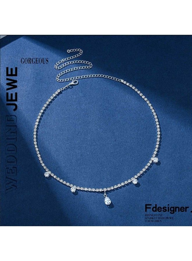 Fdesigner سلسلة رأس الزفاف مزينة بالأحجار الكريمة عتيقة للعروس إكسسوارات شعر بوهو تاج رأس للنساء لمناسبات الحفلات والمهرجانات (فضي بوهو) - Image 5