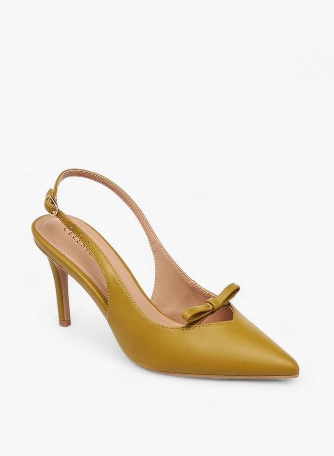 سيليست أحذية نسائية بكعب خنجر مدببة مزينة بفيونكة - Image 1