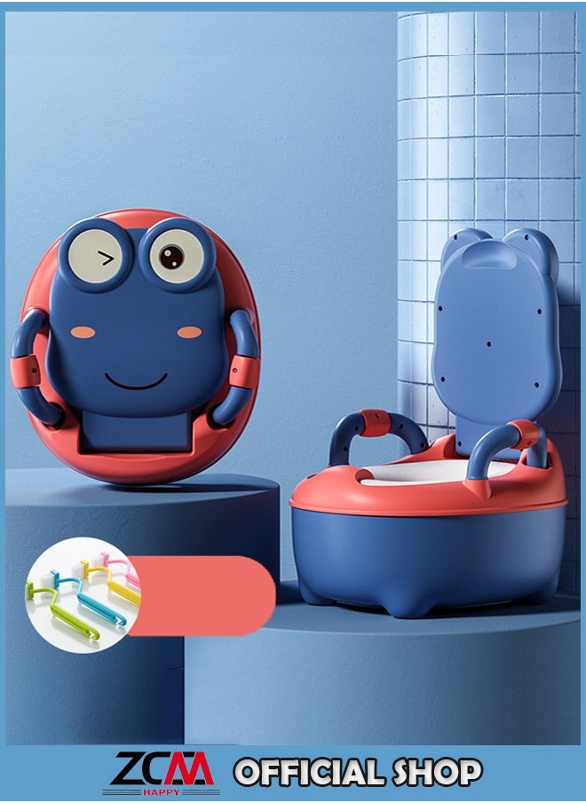 ZCM-HAPPY Classic PVC Cushion Toddler Potty Training Chair With Lid And High Back Support  - Image 1