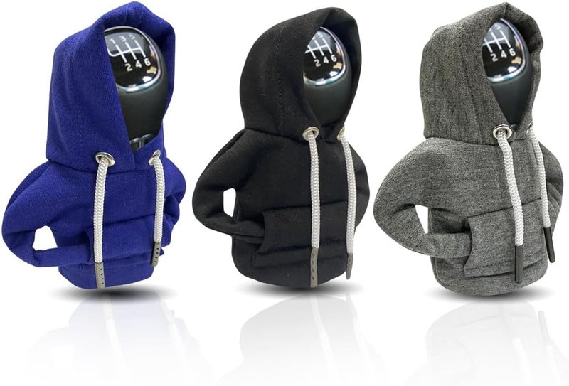 Car Gear Shift Hoodie, Fashionable Gear Shift Knob Cover, Mini Hoodie for Auto Shifter, Auto Interior Cute Gadgets, Universal Car Decoration Accessories - Image 1