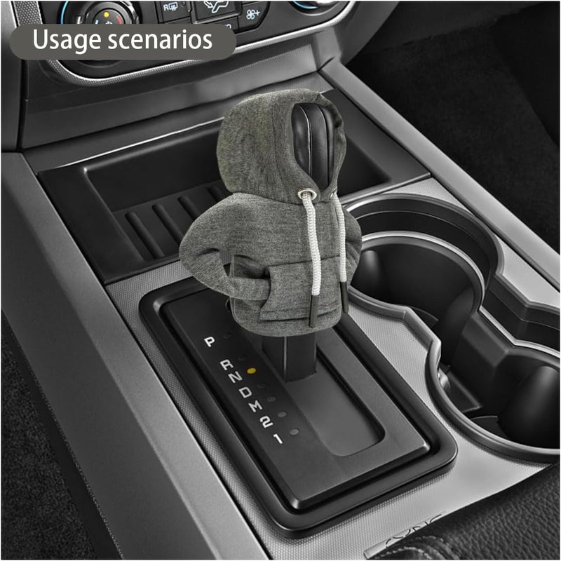 Car Gear Shift Hoodie, Fashionable Gear Shift Knob Cover, Mini Hoodie for Auto Shifter, Auto Interior Cute Gadgets, Universal Car Decoration Accessories - Image 4