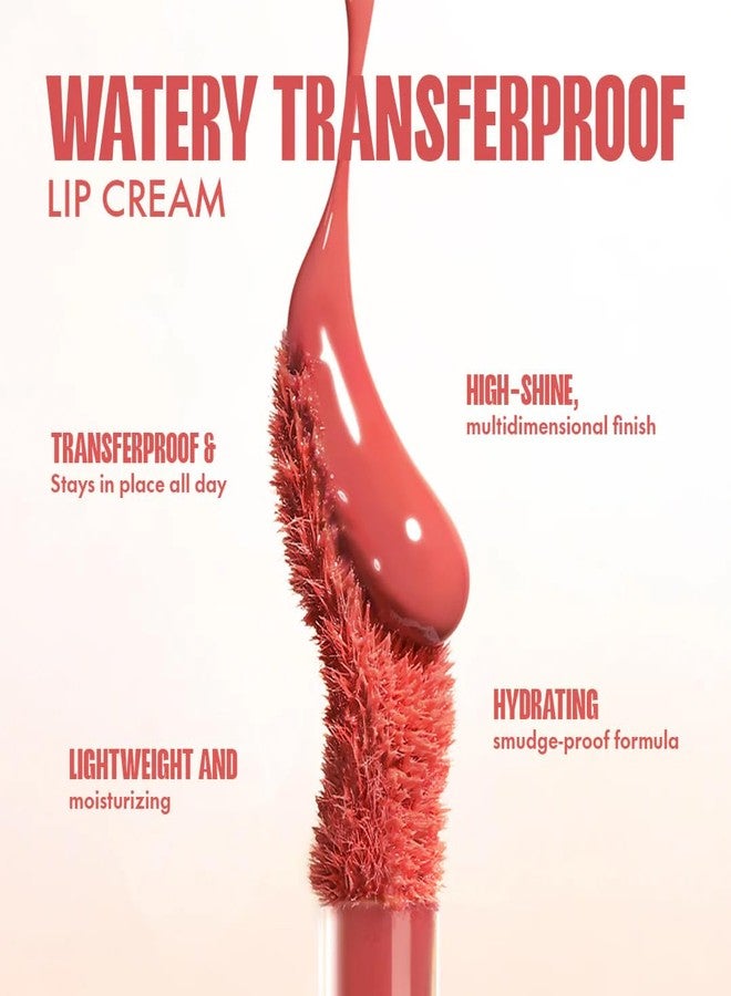 Focallure Watery Transferproof Lip Cream| Long-Lasting| Lightweight| Smudge-Proof| Quick-Drying Lip cream| Pigmented| Moisturizing| Glazed Shine Finish|PK04 Rosy Nude|1.8 gm - Image 2