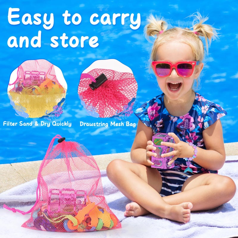 VGOFUN Diving Pool Toys for Kids Ages 3-12, 31 Pcs Mermaid Pool Toys, Diving Gem Toys with Pirate Treasure Chest, Summer Underwater Game Toys Swimming Training Gift for Boys Girls with Storage Bag - Image 5