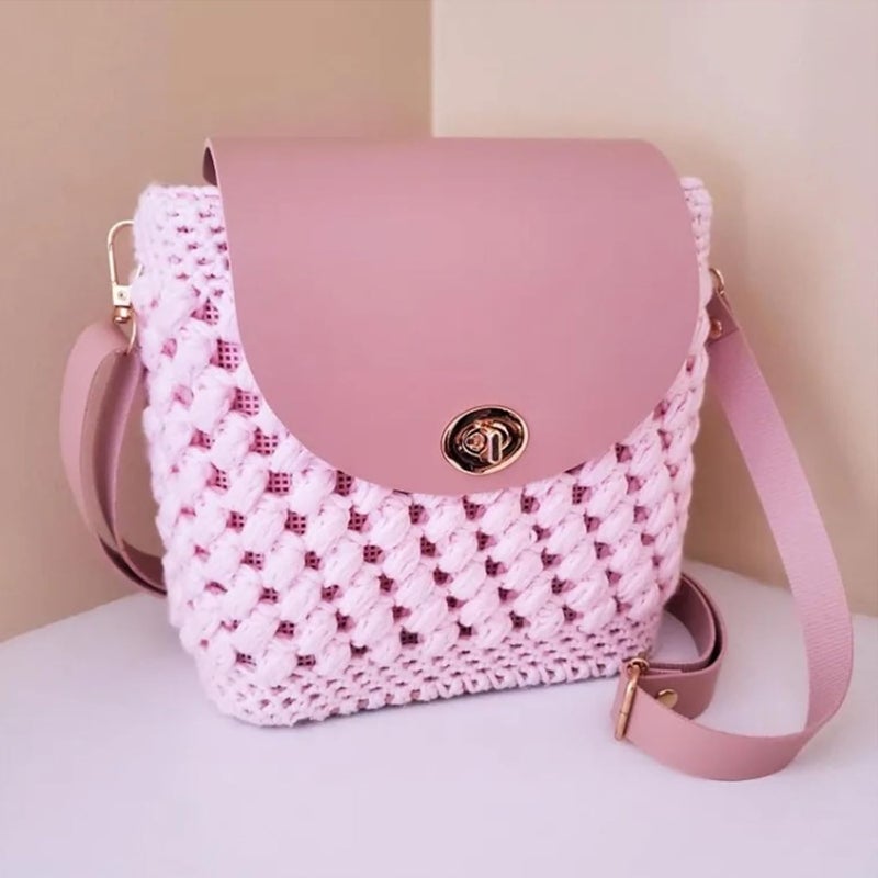 Crochet Bag Base Replacement Set with Buckle Adjustable Strap for Shoulder Purse Accessories PU Leather Bag Base - Image 5
