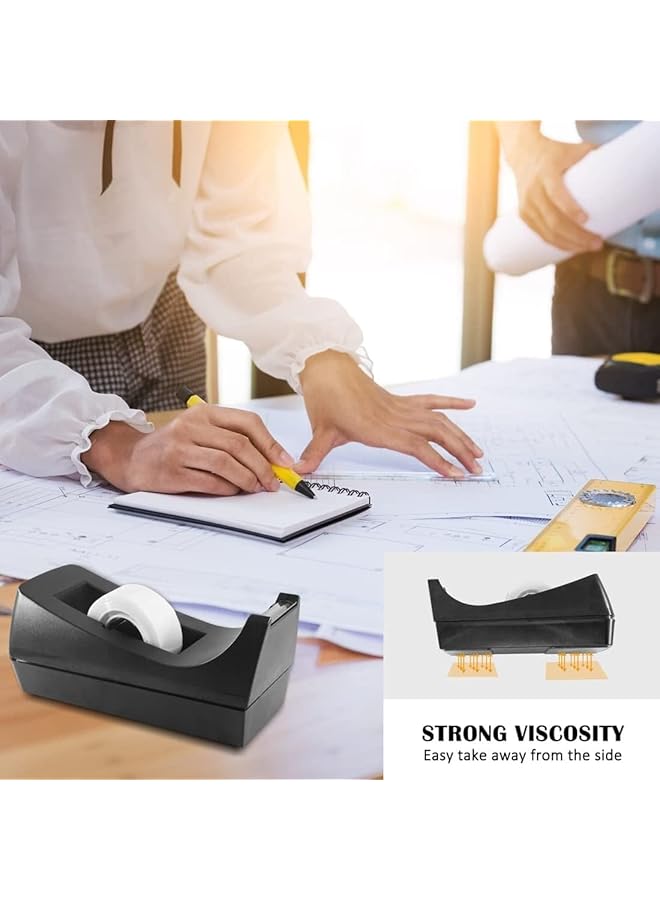 MARKQ Desk Tape Dispenser Non Skid Base Tape Roll Dispenser For School Home Office - Image 4