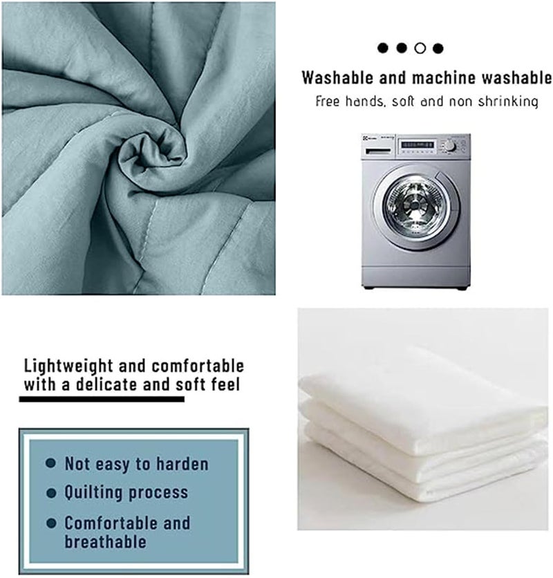 Summer Lightweight Quilt, Suitable for Single use, Soft and Skin-Friendly，Ultra-Light & Airy Soft Cooling Throw for Beds, Couches & Sofas, 170 * 200CM，Grey - Image 2